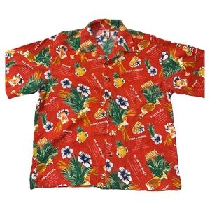 Pony Express Hawaiian Button Up Short Sleeve Short Mens M/L